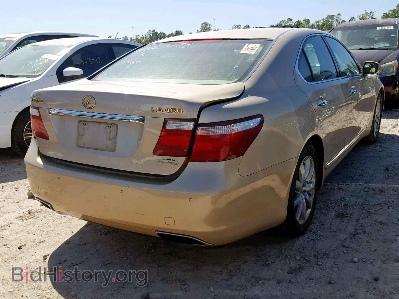 2007 LEXUS LS460 - VIN: JTHBL46F275018434 - Фото 4
