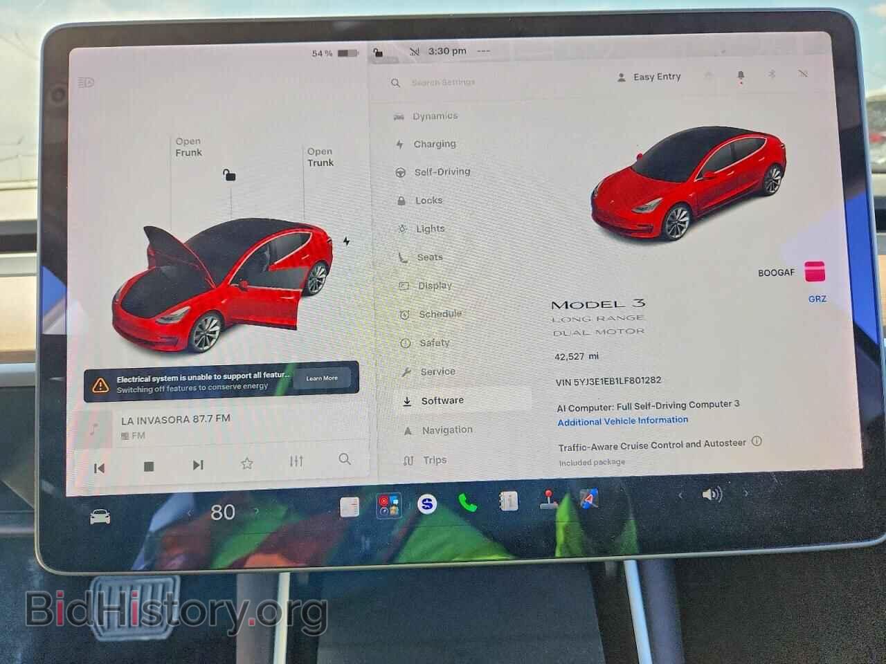 2020 TESLA MODEL 3 - VIN: 5YJ3E1EB1LF801282 - Photo 9