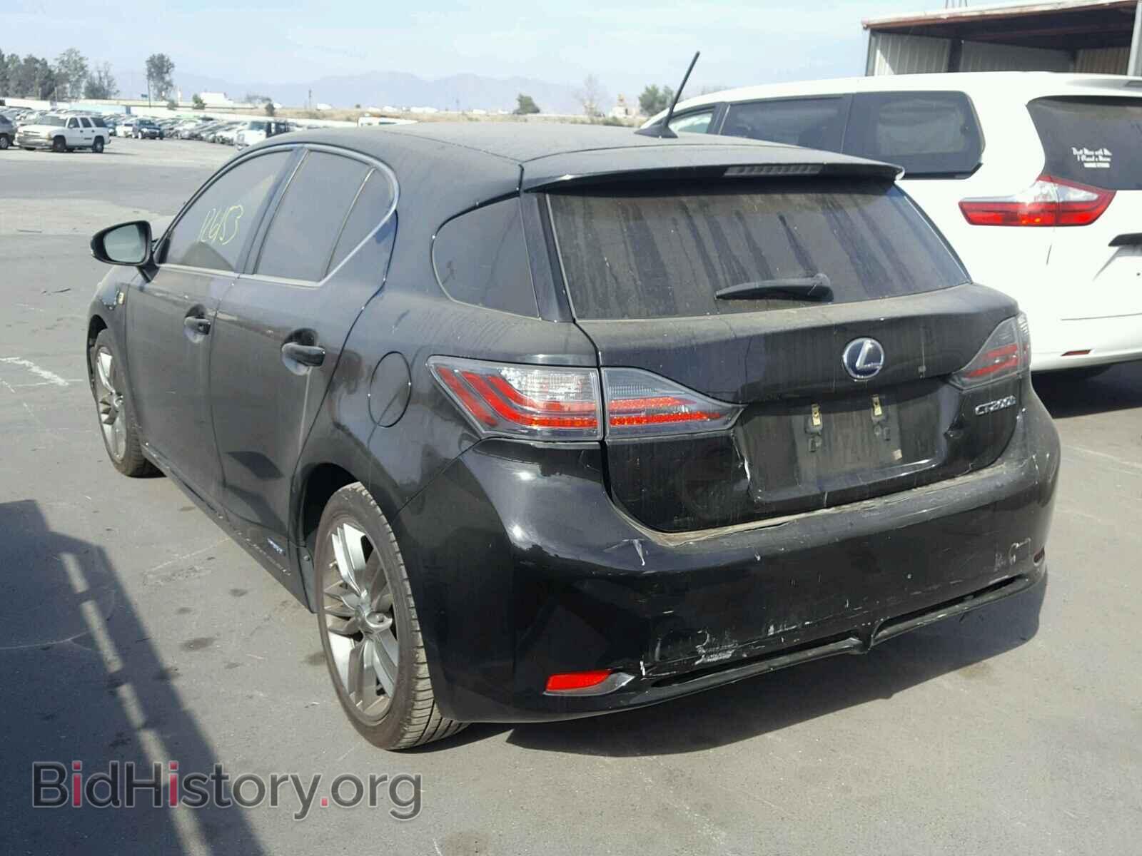 2012 LEXUS CT 200 - VIN: JTHKD5BH6C2103881 - Фото 3