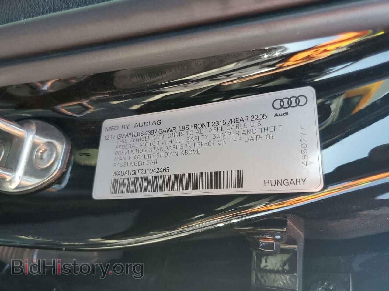 2018 AUDI A3 - VIN: WAUAUGFF2J1042465 - Фото 12