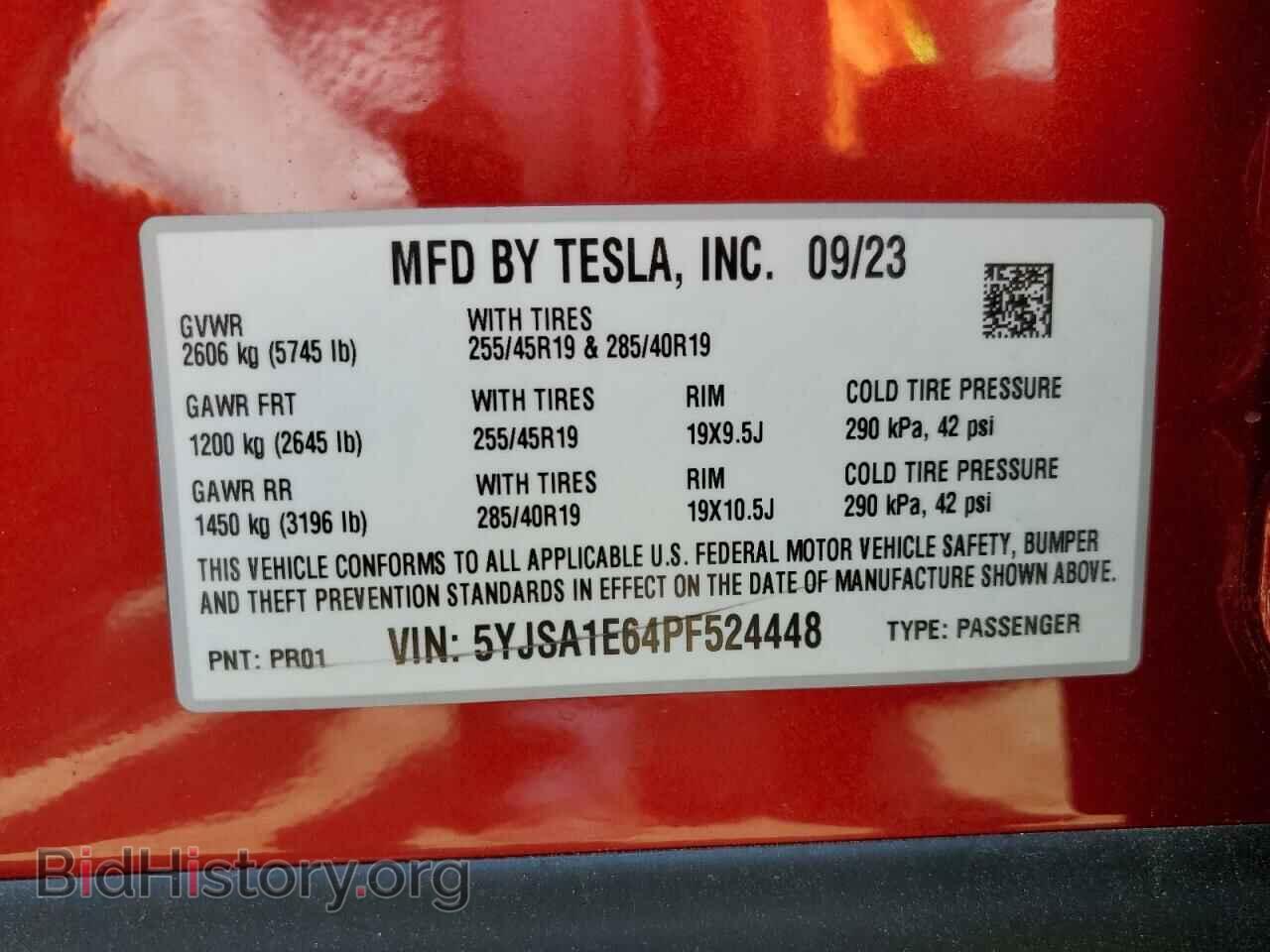 2023 TESLA MODEL S - VIN: 5YJSA1E64PF524448 - Photo 13