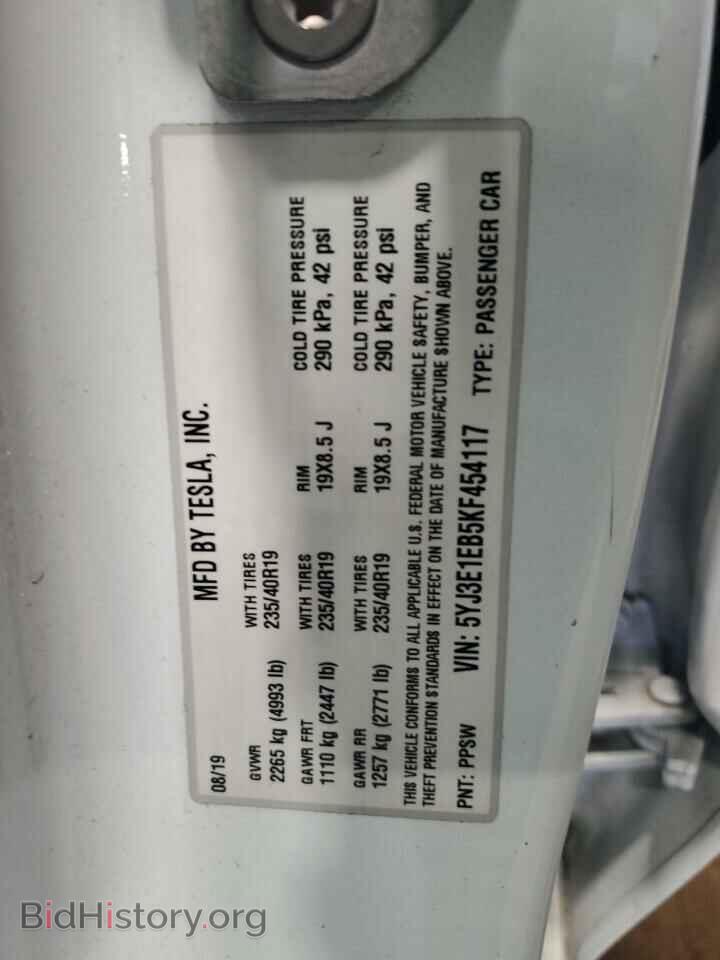 2019 TESLA MODEL 3 - VIN: 5YJ3E1EB5KF454117 - Фото 13