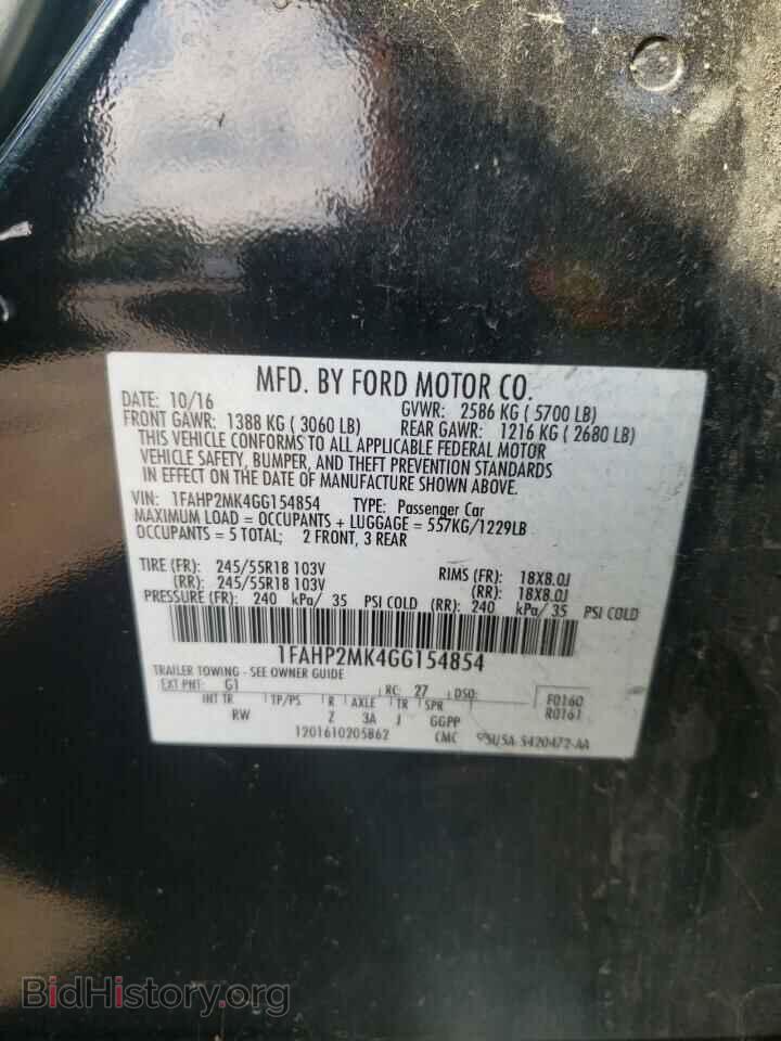 2016 FORD TAURUS - VIN: 1FAHP2MK4GG154854 - Photo 10