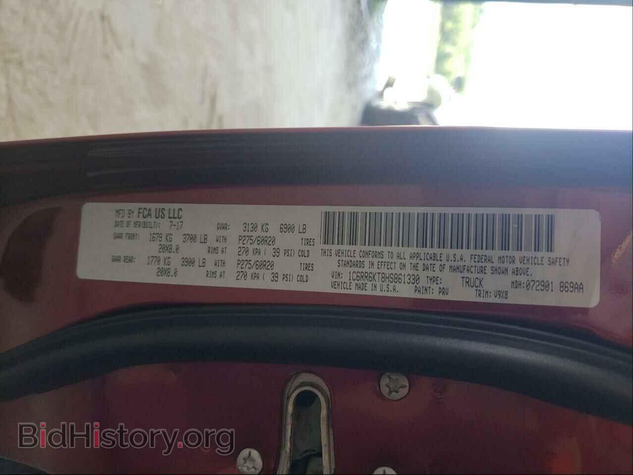 2017 RAM 1500 - VIN: 1C6RR6KT8HS861330 - Photo 10