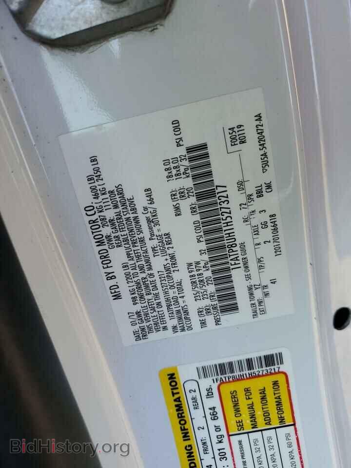 2017 FORD ALL Models - VIN: 1FATP8UH1H5273217 - Photo 13