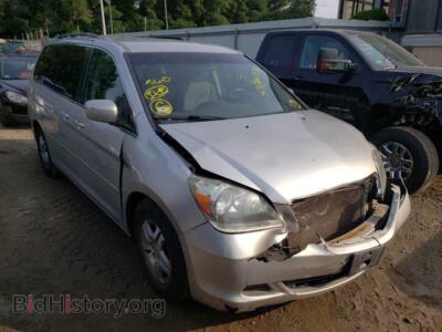 2007 Honda ODYSSEY Odyssey EX, silver — VIN 5FNRL38457B144632, Copart