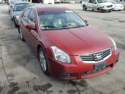 2008 Nissan MAXIMA Maxima SE, бордовый — VIN 1N4BA41E38C834190, Copart