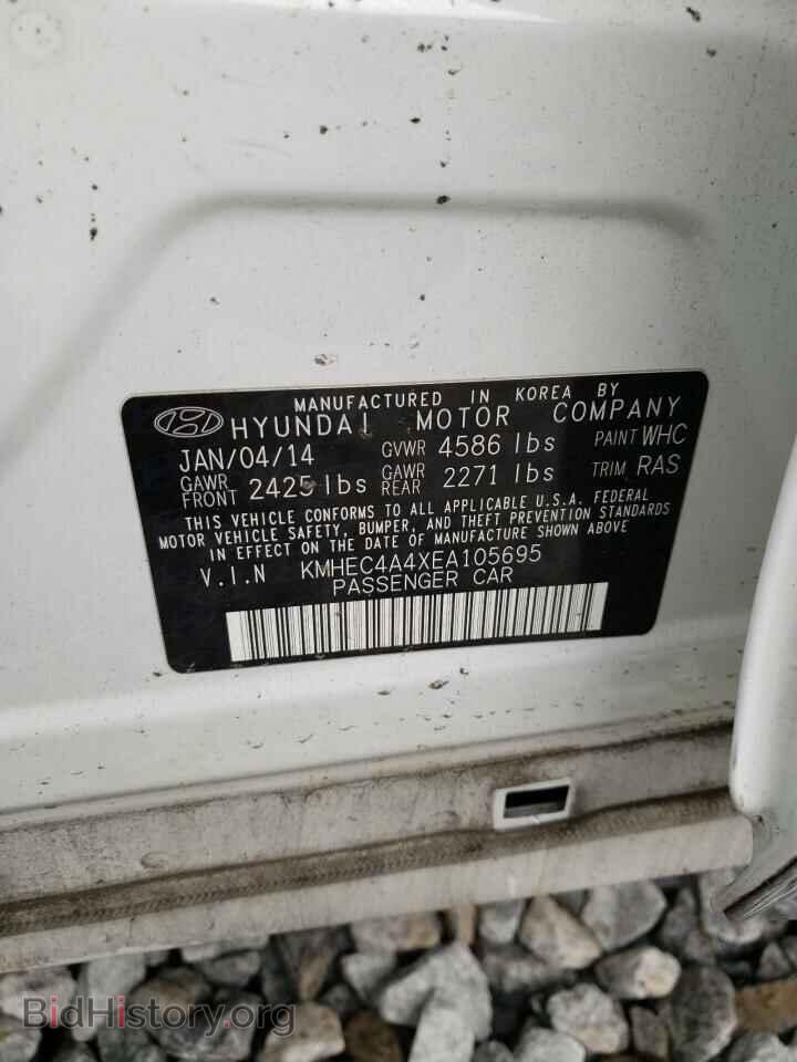 2014 HYUNDAI SONATA - VIN: KMHEC4A4XEA105695 - Фото 12