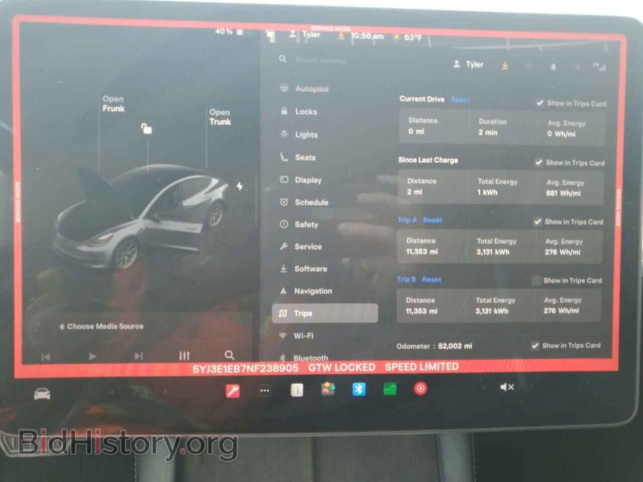 2022 TESLA MODEL 3 - VIN: 5YJ3E1EB7NF238905 - Фото 9