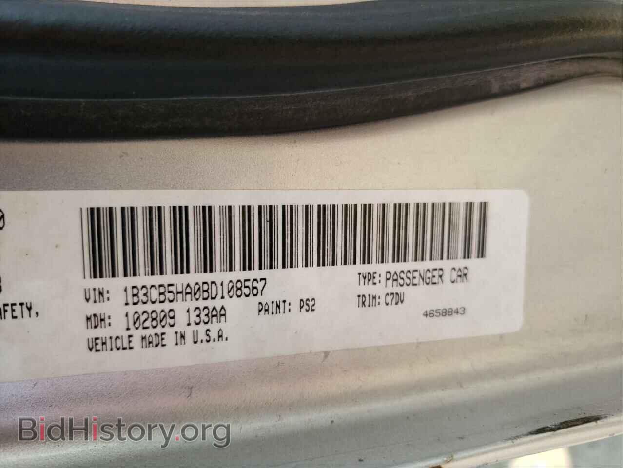 2011 DODGE CALIBER - VIN: 1B3CB5HA0BD108567 - Photo 10