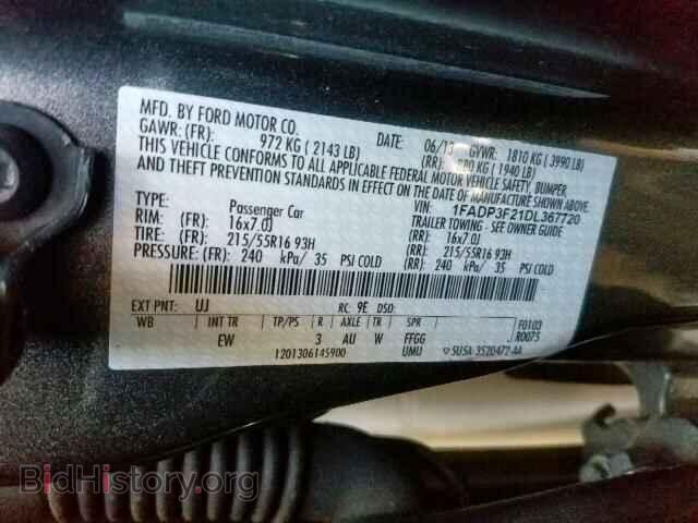 2013 FORD FOCUS SE - VIN: 1FADP3F21DL367720 - Фото 10