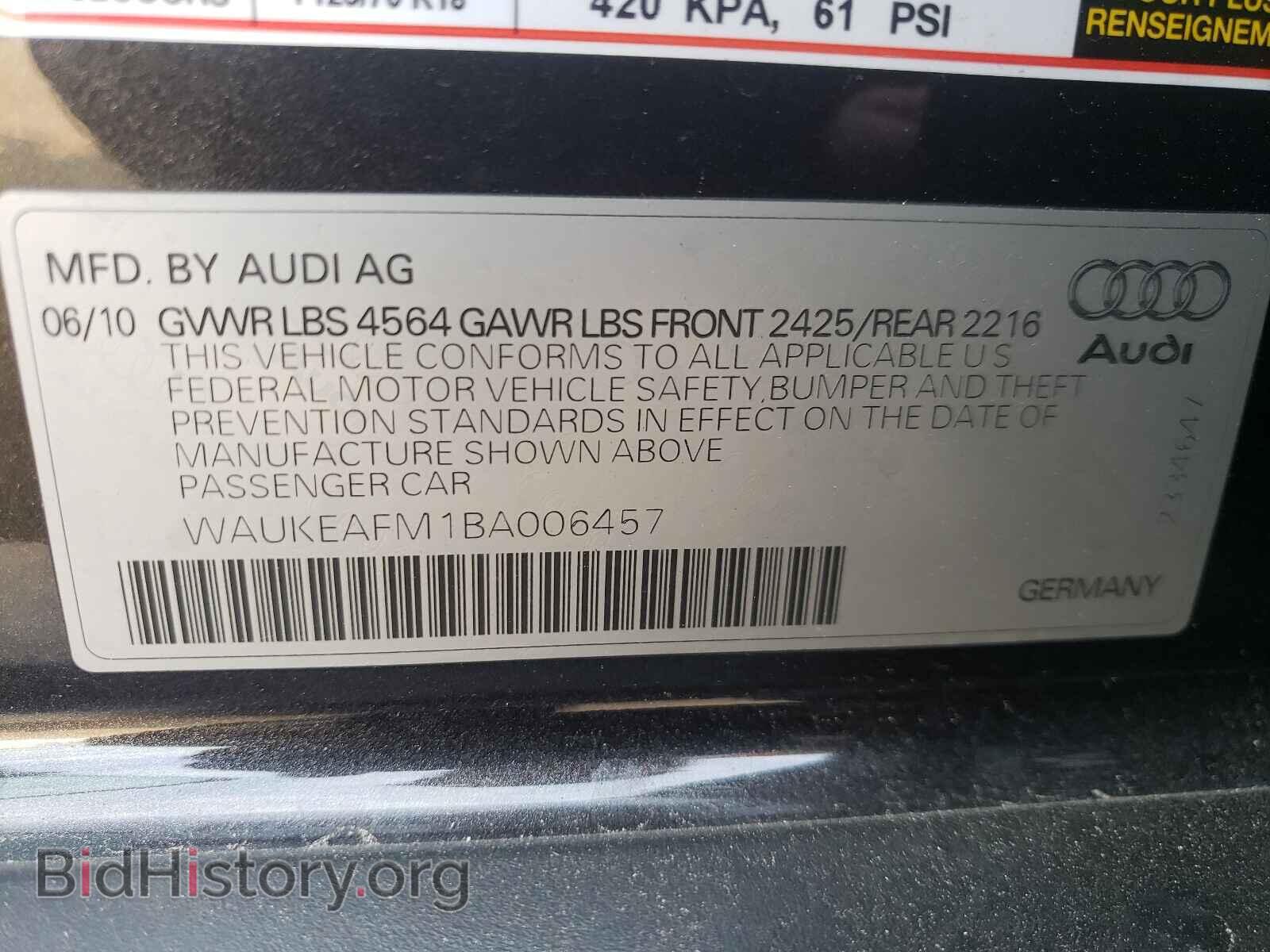 2011 AUDI A3 - VIN: WAUKEAFM1BA006457 - Photo 10