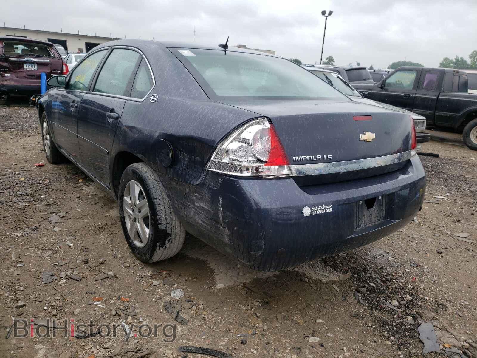 2008 CHEVROLET IMPALA - VIN: 2G1WB58K381363764 - Фото 3