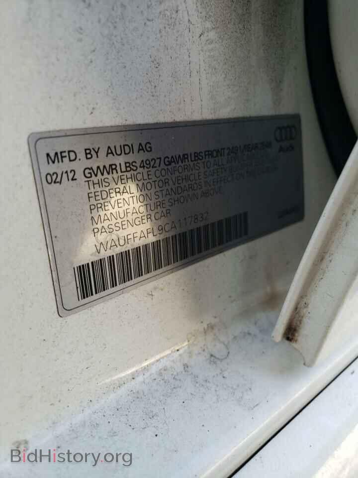 2012 AUDI A4 - VIN: WAUFFAFL9CA117832 - Photo 10