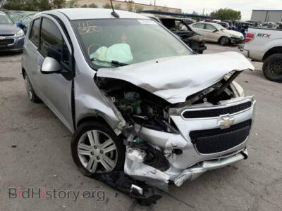 2014 Chevrolet SPARK Spark LS, серебристый — VIN KL8CB6S93EC544075, Copart