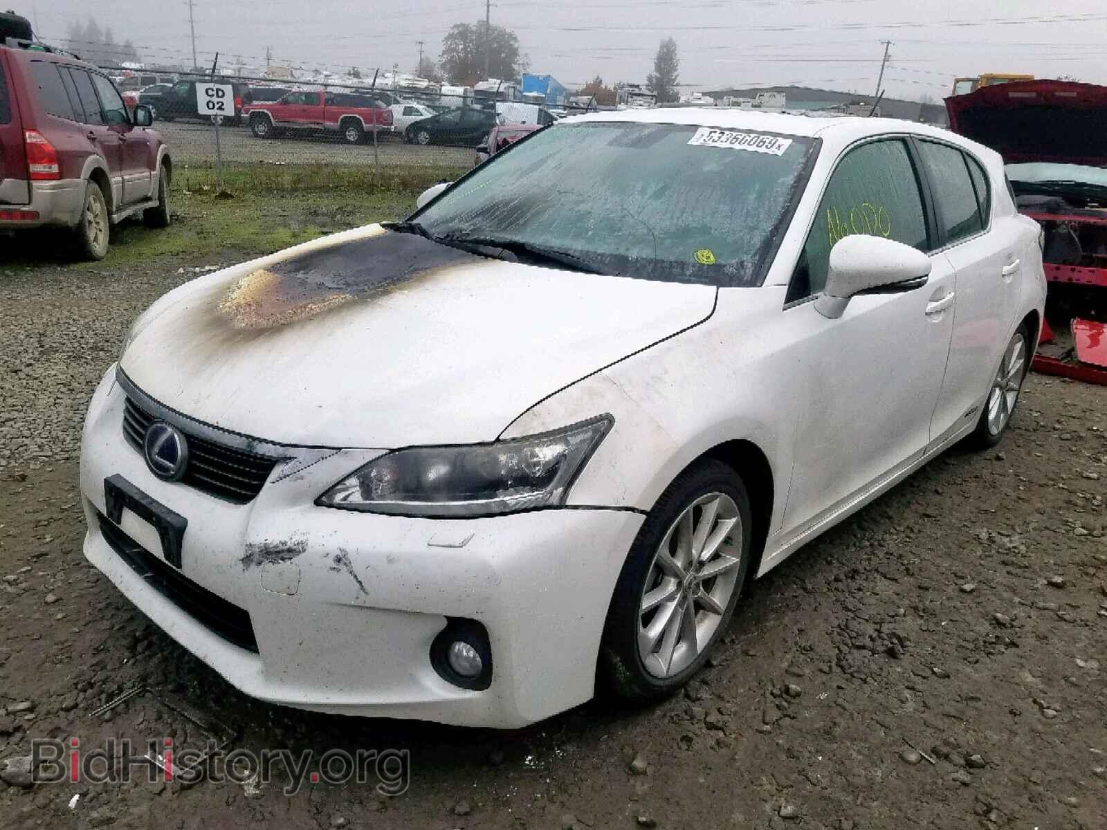 2012 LEXUS CT 200 - VIN: JTHKD5BHXC2099740 - Фото 2