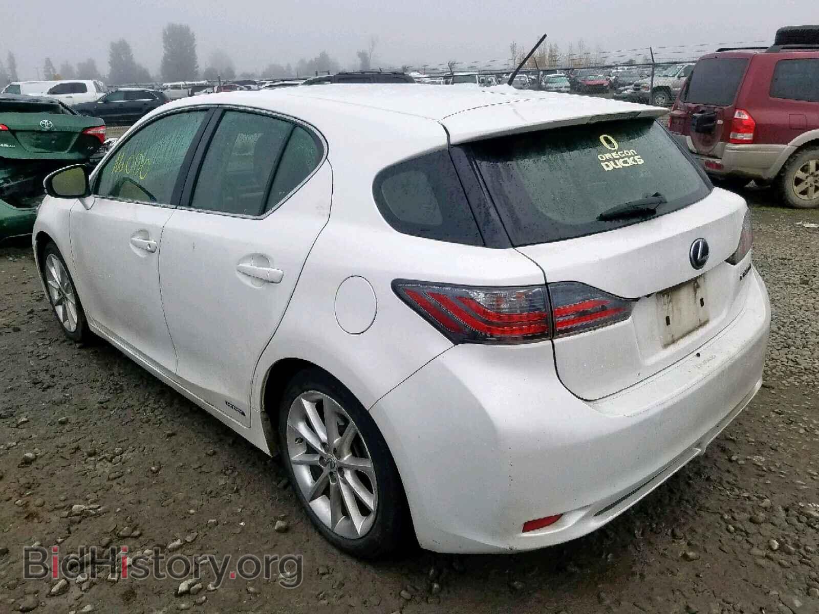 2012 LEXUS CT 200 - VIN: JTHKD5BHXC2099740 - Фото 3