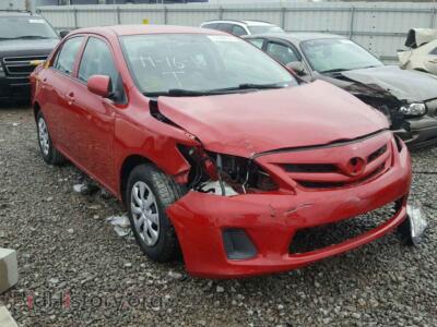 2013 Toyota COROLLA BA, red — VIN 2T1BU4EE6DC044718, Copart