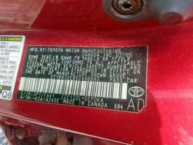 2005 TOYOTA COROLLA - VIN: 2T1BR32E85C446693 - Фото 10