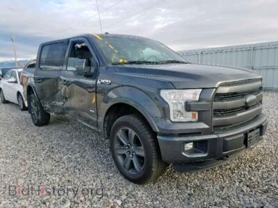2015 Ford F150 SUPER, темно-серый — VIN 1FTEW1EG8FFC77694, Copart