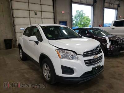 2015 Chevrolet TRAX TRAX 1LS, white — VIN KL7CJPSB4FB145876, Copart