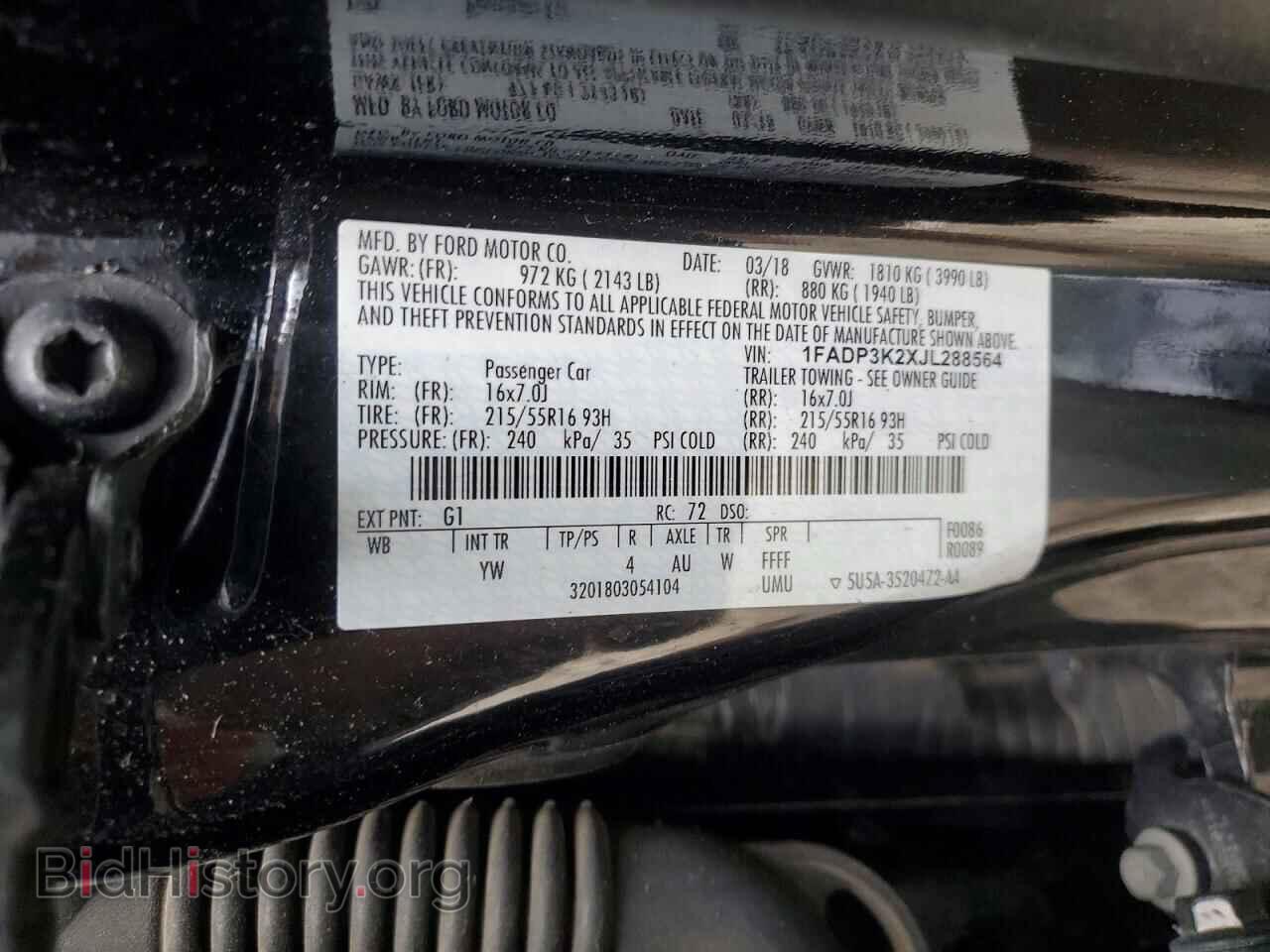 2018 FORD FOCUS - VIN: 1FADP3K2XJL288564 - Photo 13