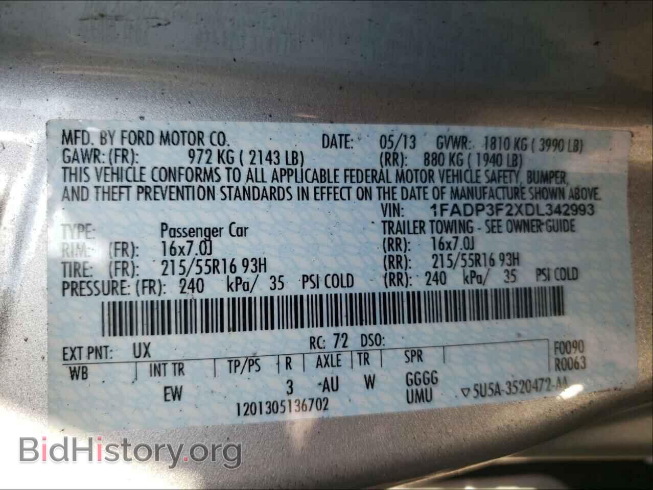 2013 FORD FOCUS - VIN: 1FADP3F2XDL342993 - Photo 10