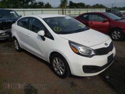 2015 Kia RIO RIO LX, белый — VIN KNADM4A34F6467155, Copart