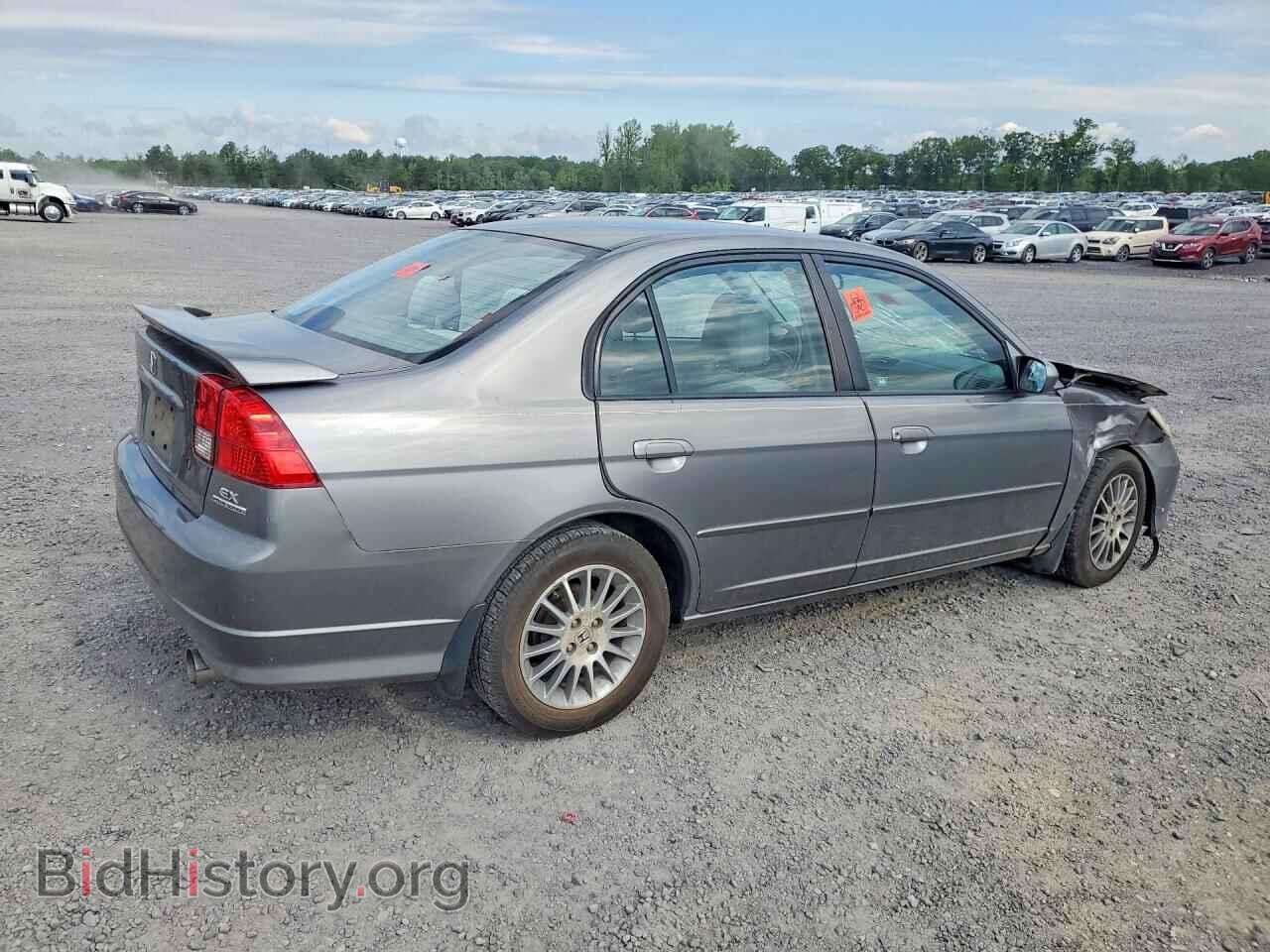 2005 HONDA CIVIC - VIN: 1HGES26705L009529 - Фото 3