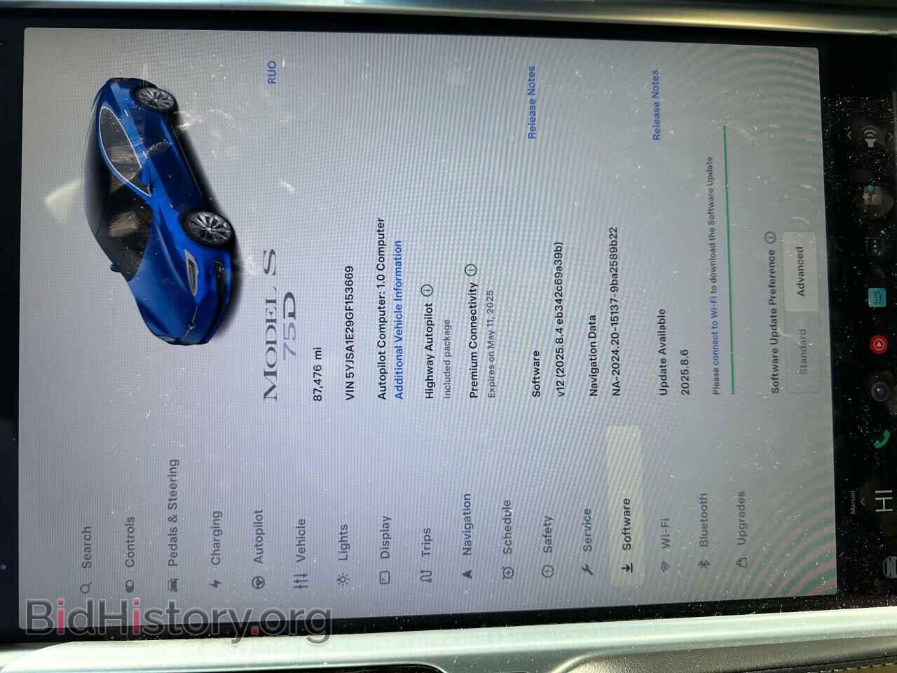 2016 TESLA MODEL S - VIN: 5YJSA1E29GF153669 - Photo 8