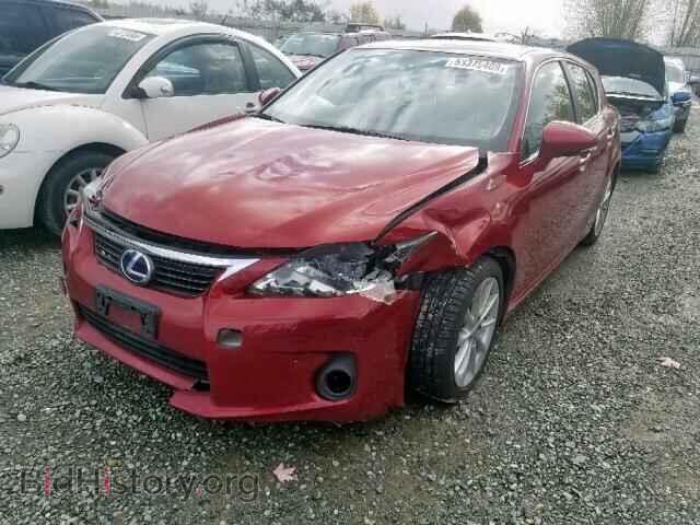 2011 LEXUS CT 200 - VIN: JTHKD5BH6B2044636 - Фото 2