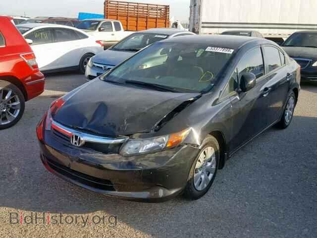2012 HONDA CIVIC LX - VIN: 2HGFB2F59CH610340 - Фото 2