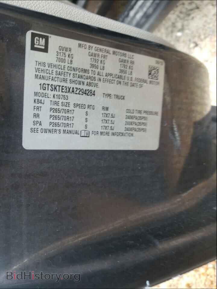 2010 GMC SIERRA - VIN: 1GTSKTE3XAZ294284 - Photo 10