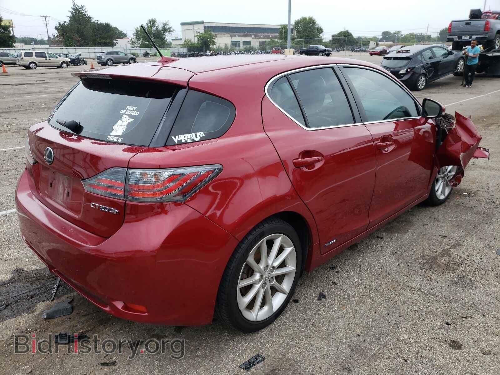 2011 LEXUS CT 200 - VIN: JTHKD5BH9B2000565 - Фото 4