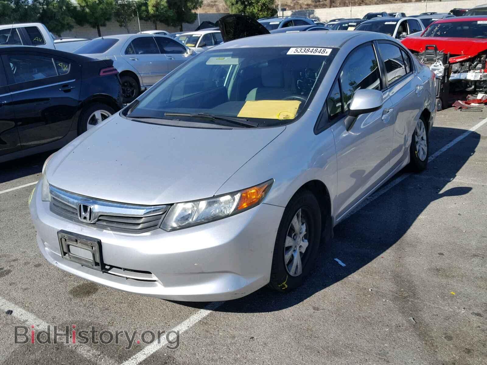2012 HONDA CIVIC LX - VIN: 2HGFB2F55CH322928 - Фото 2