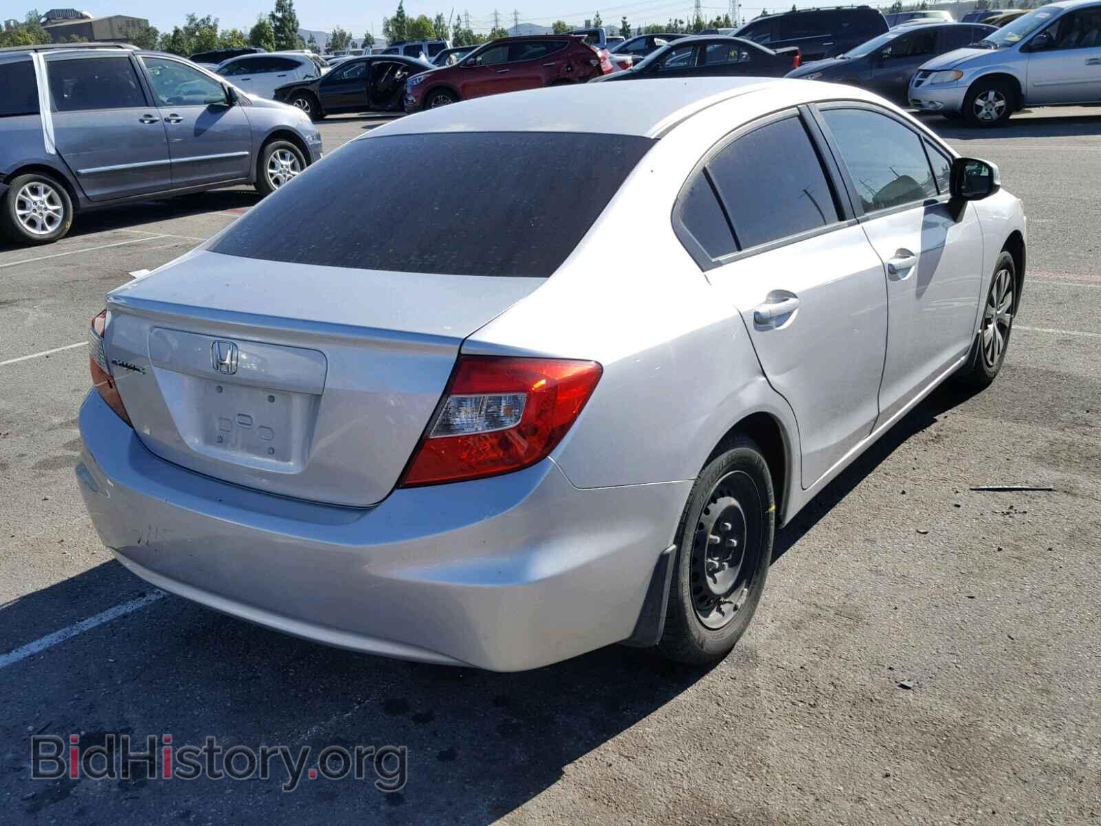 2012 HONDA CIVIC LX - VIN: 2HGFB2F55CH322928 - Фото 4