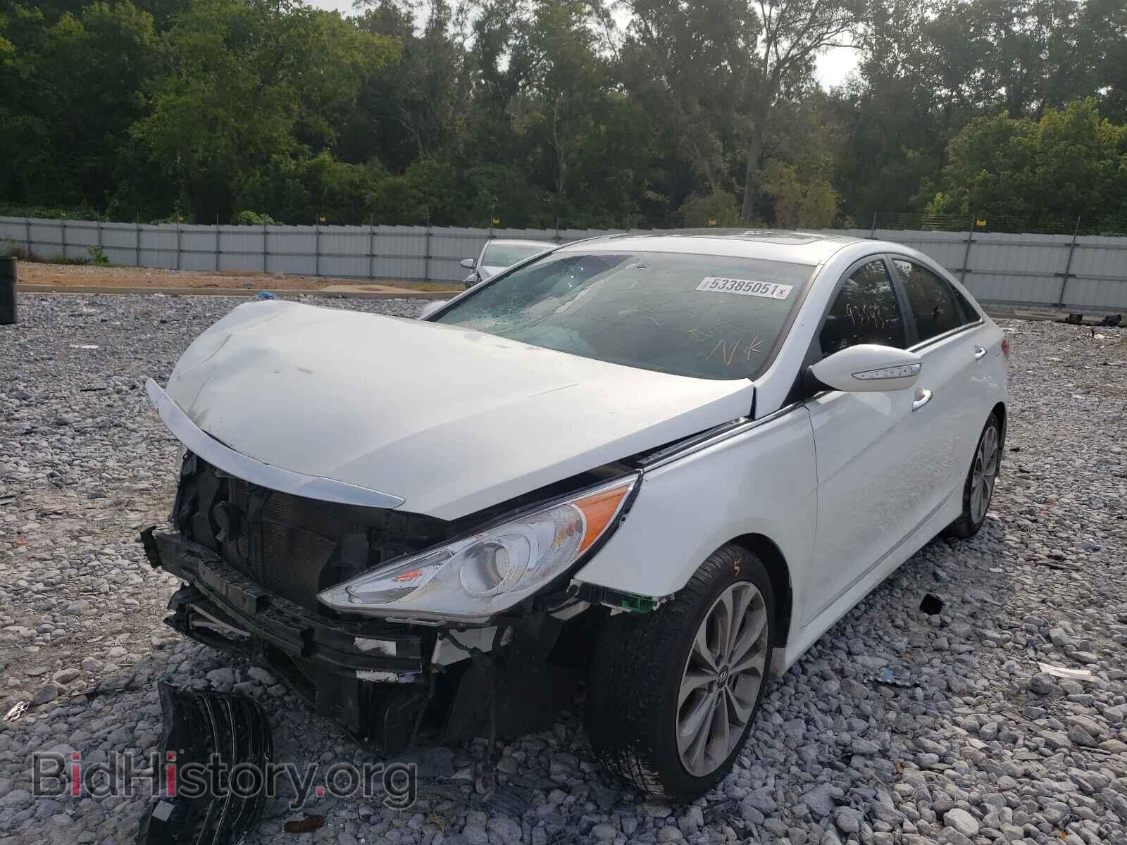 2014 HYUNDAI SONATA - VIN: 5NPEC4AC1EH853725 - Фото 2