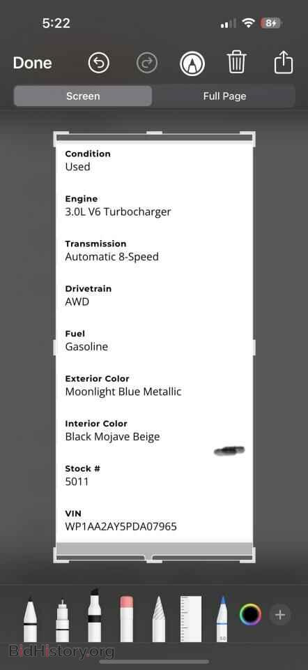 2023 PORSCHE CAYENNE BA - VIN: WP1AA2AY5PDA079XX - Фото 10
