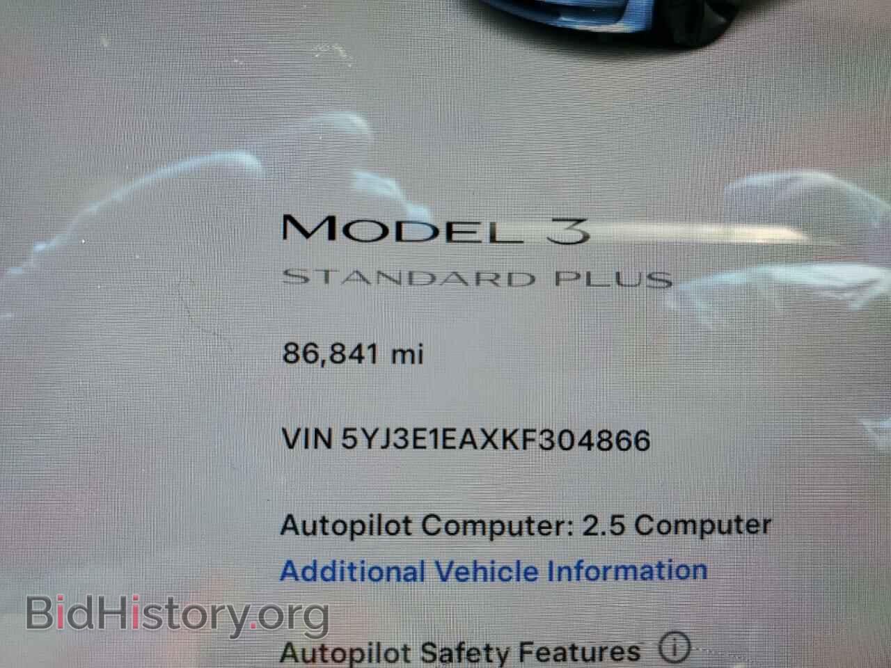 2019 TESLA MODEL 3 - VIN: 5YJ3E1EAXKF304866 - Фото 9