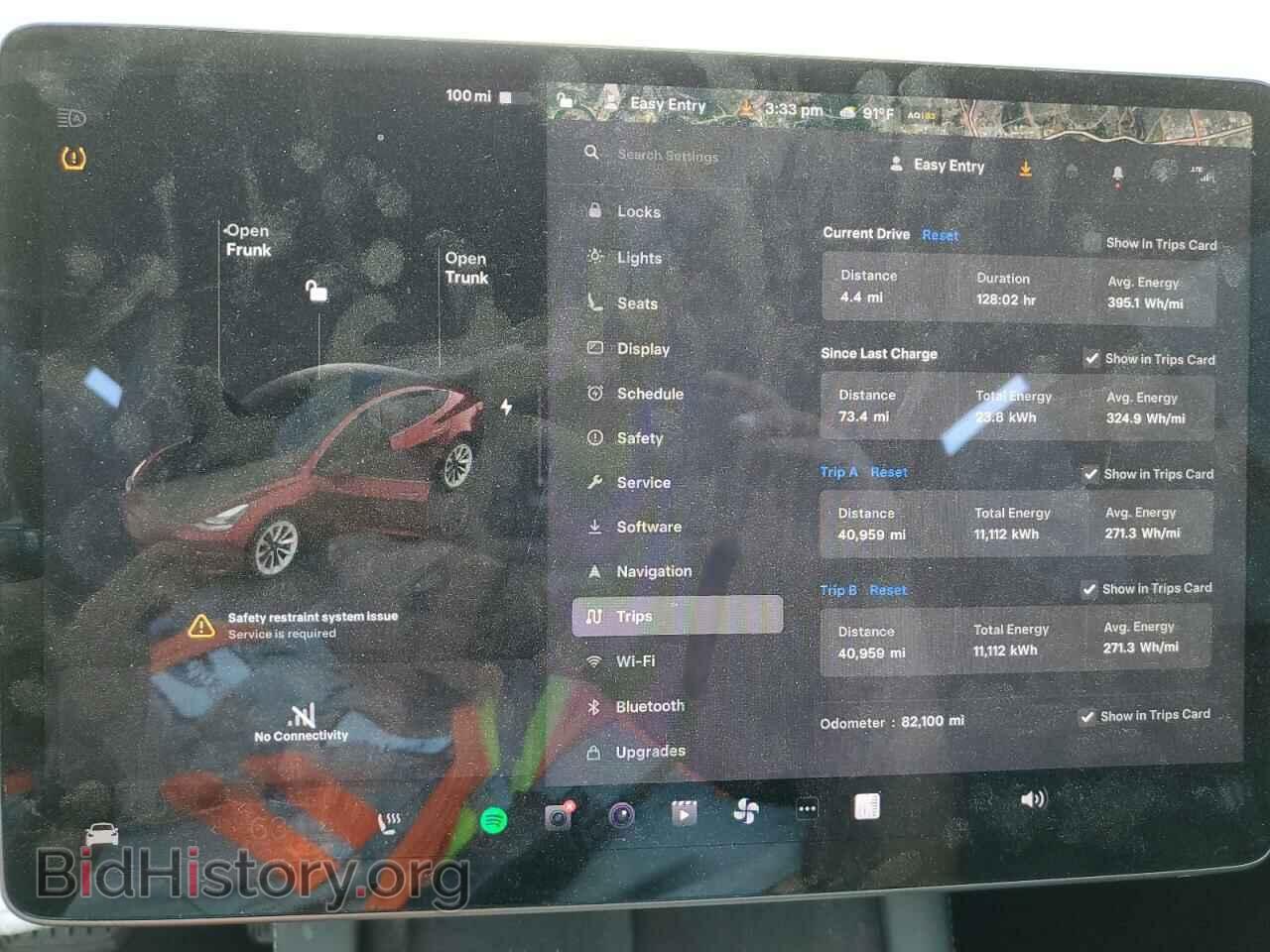 2022 TESLA MODEL 3 - VIN: 5YJ3E1EA2NF186784 - Фото 9