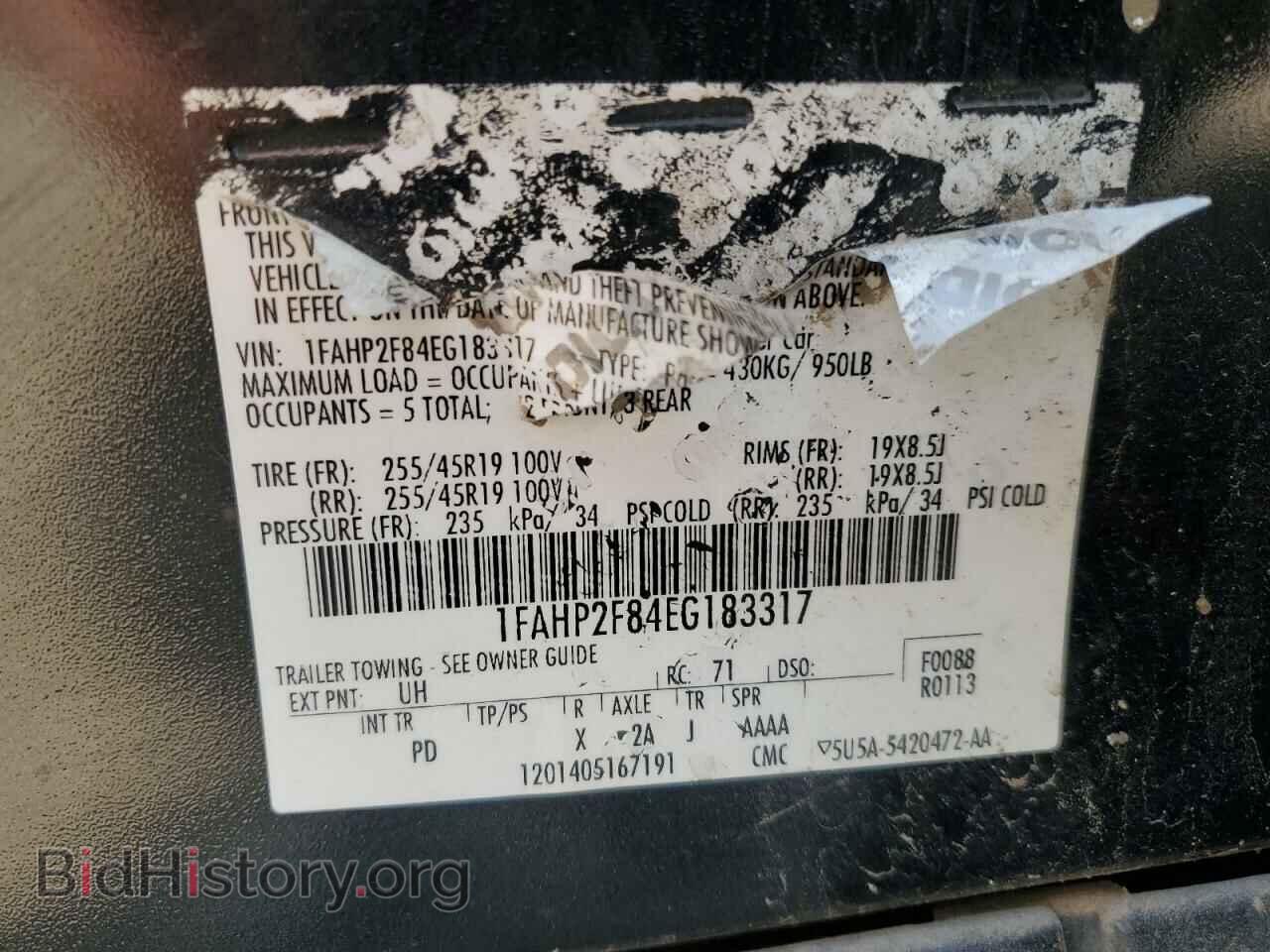 2014 FORD TAURUS - VIN: 1FAHP2F84EG183317 - Photo 14