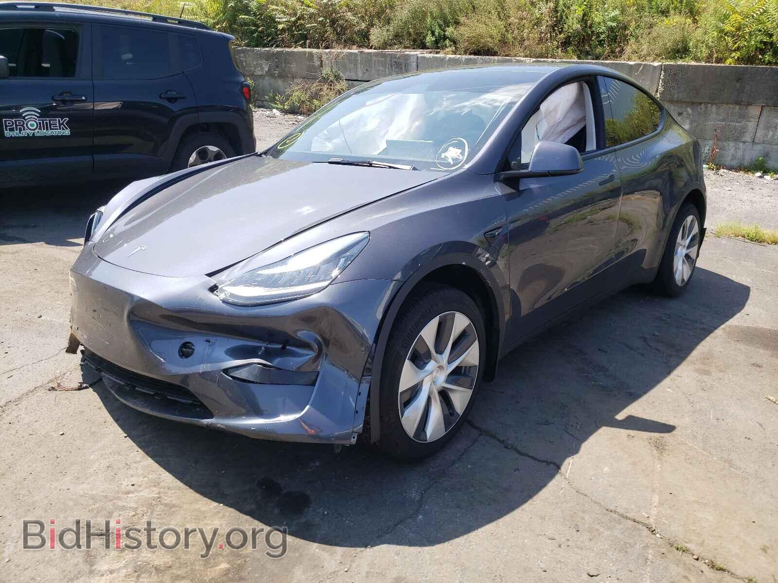 2021 TESLA MODEL Y - VIN: 5YJYGDEE6MF199489 - Фото 2