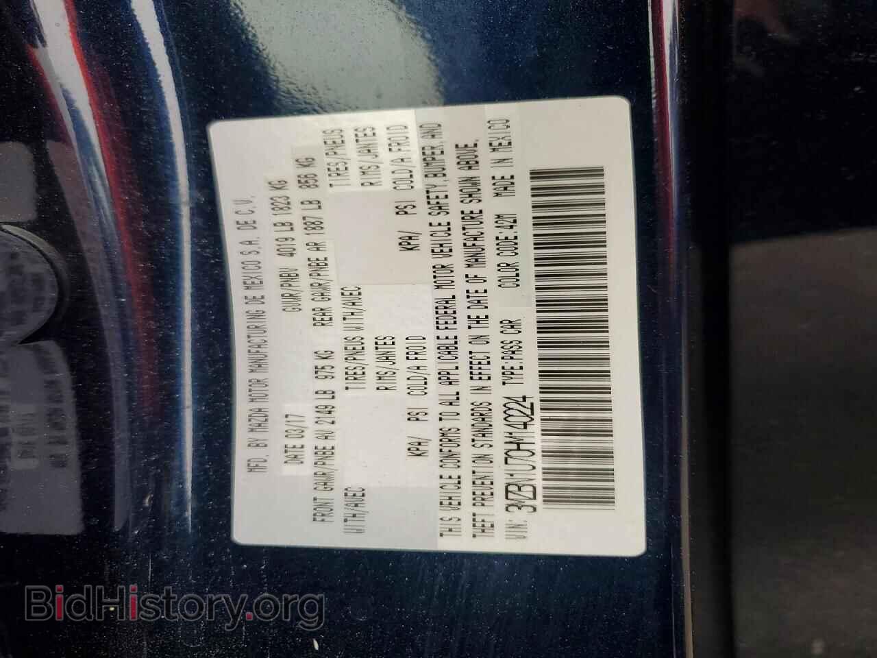 2017 MAZDA 3 - VIN: 3MZBN1U70HM140224 - Фото 12