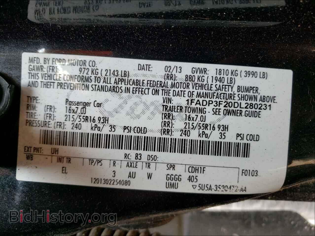 2013 FORD FOCUS - VIN: 1FADP3F20DL280231 - Photo 10