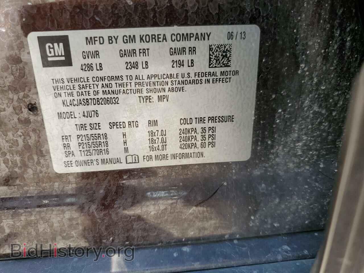 2013 BUICK ENCORE - VIN: KL4CJASB7DB206032 - Photo 13