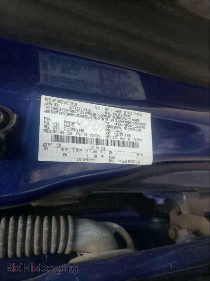 2012 FORD FOCUS - VIN: 1FAHP3F21CL242846 - Фото 10