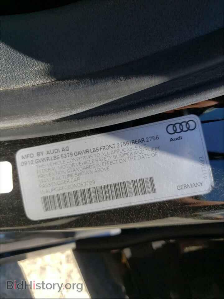 2013 AUDI A6 - VIN: WAUHGAFC6DN063793 - Фото 10