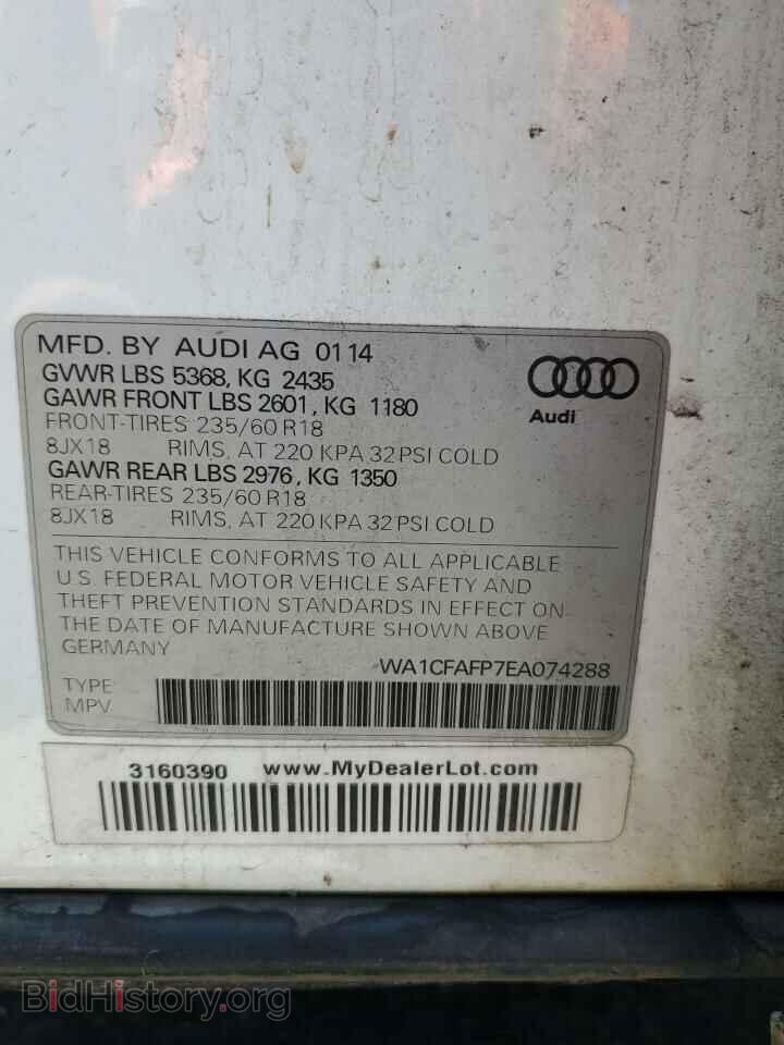 2014 AUDI Q5 - VIN: WA1CFAFP7EA074288 - Photo 13