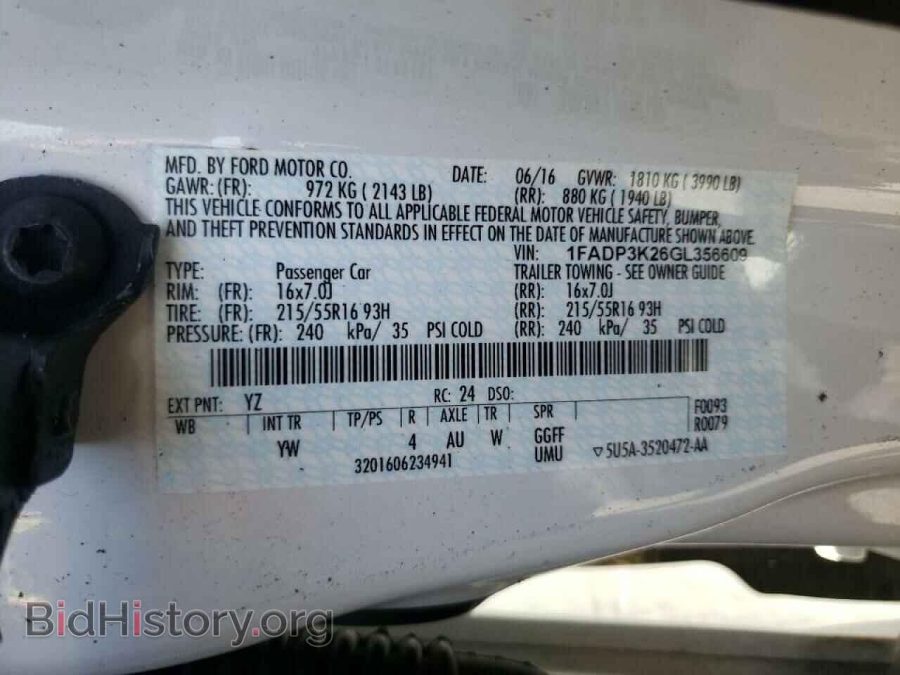 2016 FORD FOCUS - VIN: 1FADP3K26GL356609 - Photo 10