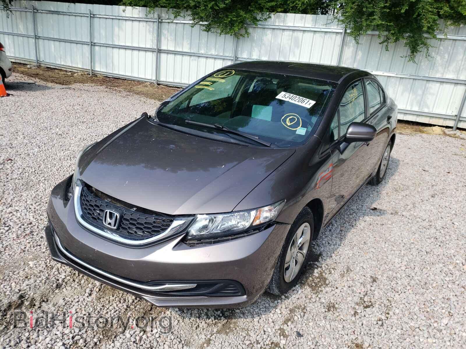 2014 HONDA CIVIC - VIN: 2HGFB2F56EH506875 - Фото 2